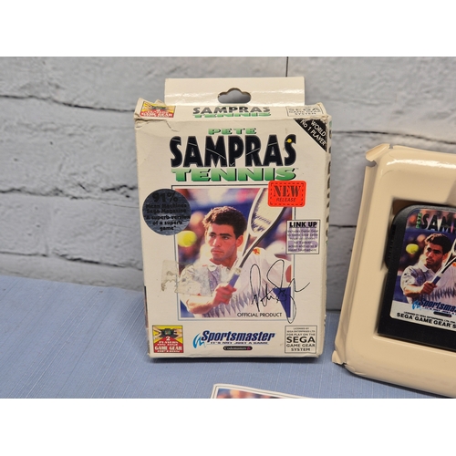 88 - SEGA Game Gear - Pete Sampras Tennis PAL Version, Complete with Box & Manual