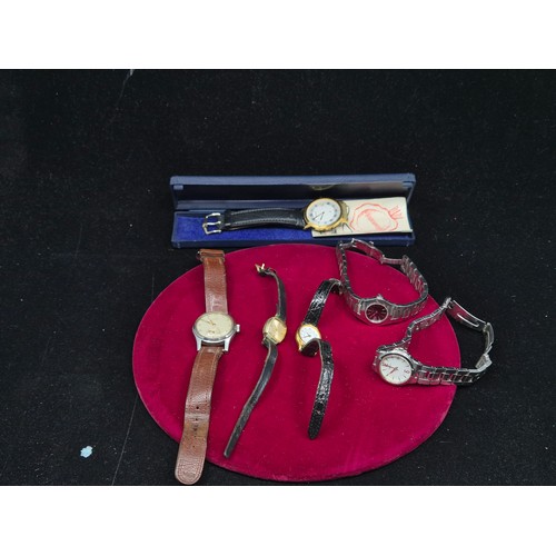 53 - A Collection of Vintage Watches to include Tissot, Accurist, Seiko and others