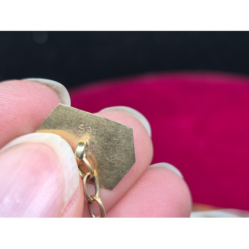 56 - A Pair of WG&S 9ct Gold Cufflinks (approx 3g)