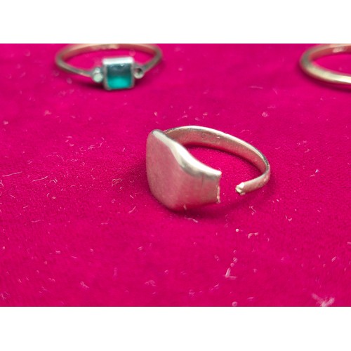 70 - A Collection of 9ct Gold Rings (approx. 12.7g) nb Rose Gold Ring Not H/m but XRF tested as 9ct