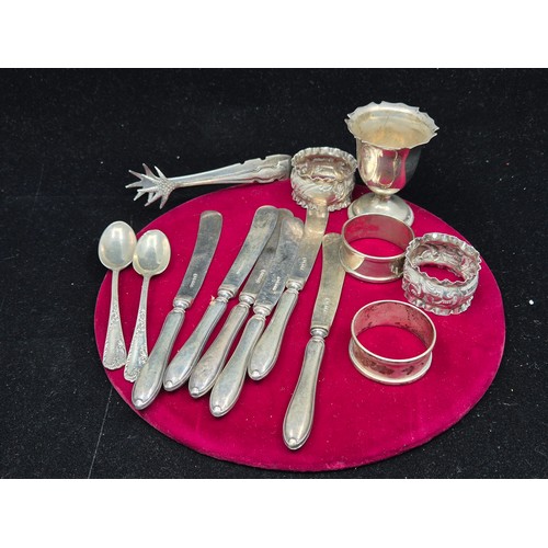 76 - A Lot of Silver and Silver Plate (total silver weight approx 132.8g)