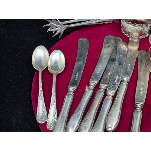 76 - A Lot of Silver and Silver Plate (total silver weight approx 132.8g)