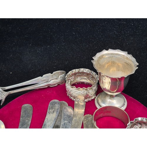 76 - A Lot of Silver and Silver Plate (total silver weight approx 132.8g)