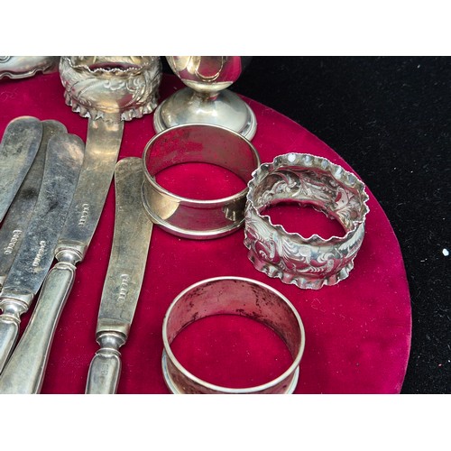 76 - A Lot of Silver and Silver Plate (total silver weight approx 132.8g)