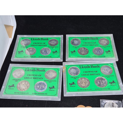 77 - A Collection of UK Commemorative Crowns and some other Coins