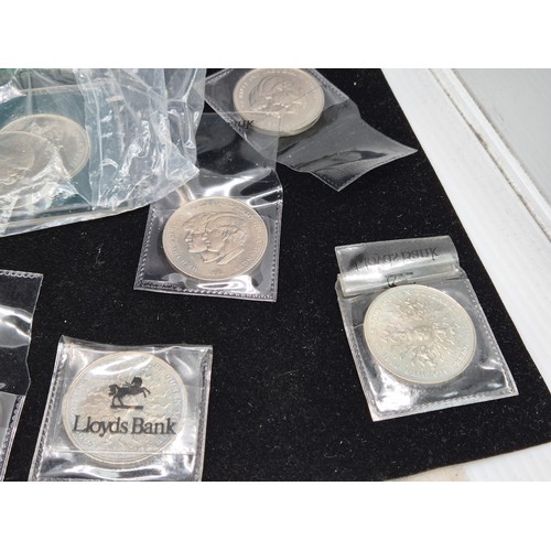 77 - A Collection of UK Commemorative Crowns and some other Coins