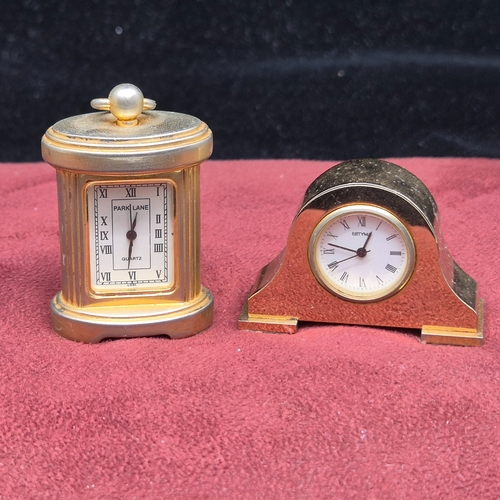 79 - Two Miniature Clocks (the tallest approx 5.5cm tall)
