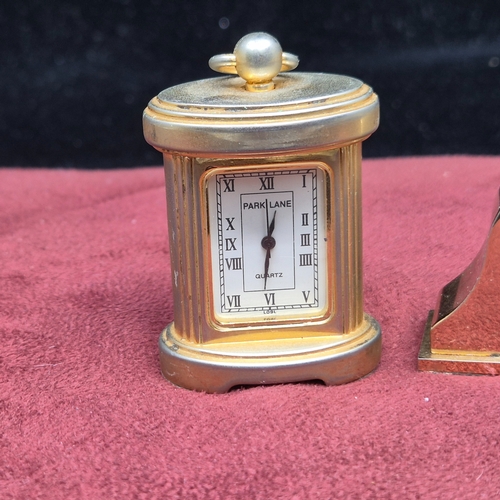79 - Two Miniature Clocks (the tallest approx 5.5cm tall)