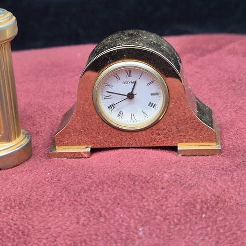 79 - Two Miniature Clocks (the tallest approx 5.5cm tall)