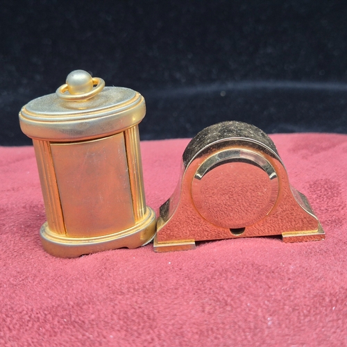 79 - Two Miniature Clocks (the tallest approx 5.5cm tall)