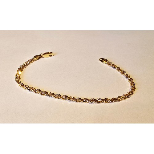 28B - 18ct Gold Bracelet - Vintage 750 Italian - 4.35g