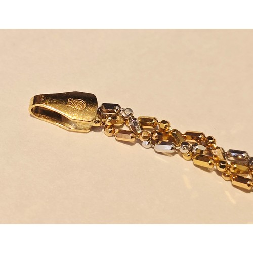 28B - 18ct Gold Bracelet - Vintage 750 Italian - 4.35g