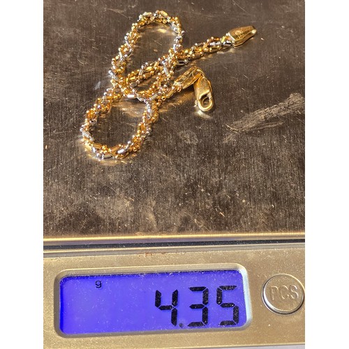 28B - 18ct Gold Bracelet - Vintage 750 Italian - 4.35g