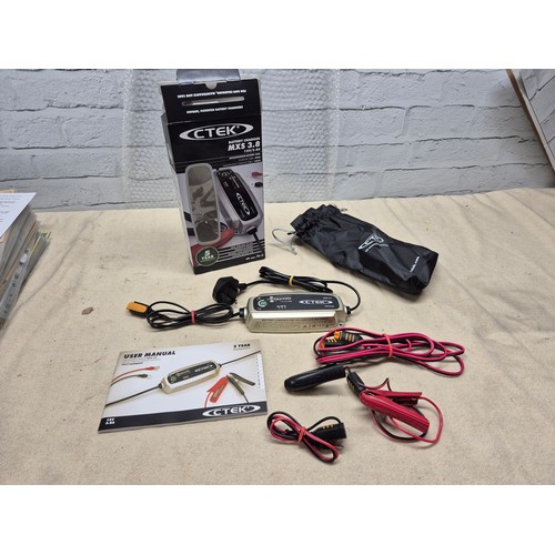 94 - A Ctek MXS 3.8 Trickle Charger, comes with Box, Instructions and official Ctek Extention Lead