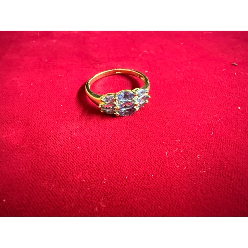 151 - 9ct Gold Tanzanite Ring 2.83g Size V/W