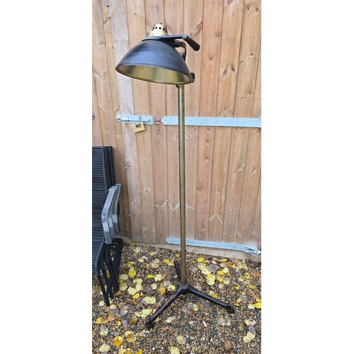 23 - Large Industrial style vintage floor standing lamp