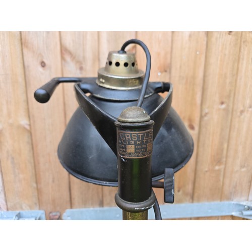 23 - Large Industrial style vintage floor standing lamp