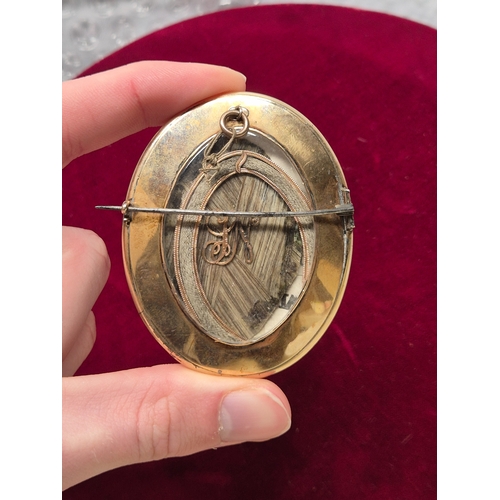 57C - A Georgian Miniature Portrait of a Gentleman on Ivory , with Hairwork and Monogrammed to Verso. Set ... 