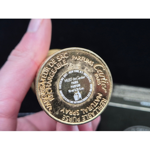 54 - A Collection of Fragrances to include Bulgari, Cartier Rechargable Parfum Spray and an unused Collag... 