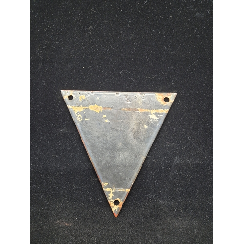 45 - A Vintage London Transport Enamel Sign (approx 16cm tall)