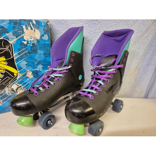 744 - A Pair of Vintage Ventro Pro Roller Skates in Box (size 46)
