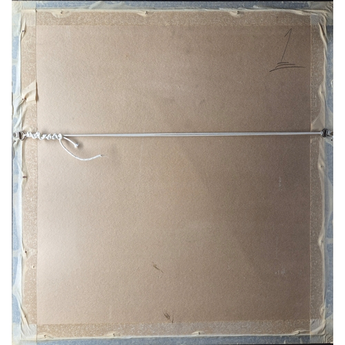 769 - Signed Limited Edition Framed Woodcut Print-Lucie Ahmed 1991 (65cm x 70cm)