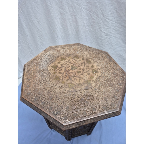 665 - An Antique Indian Folding Occasional Table