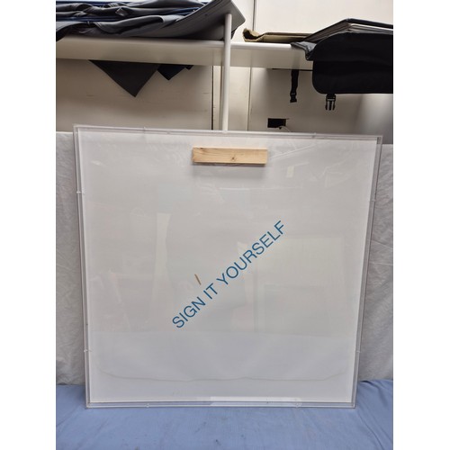 658 - An Andy Warhol Chairman Mao Screen Print in Acrylic Frame (approx 93cm x 93cm)