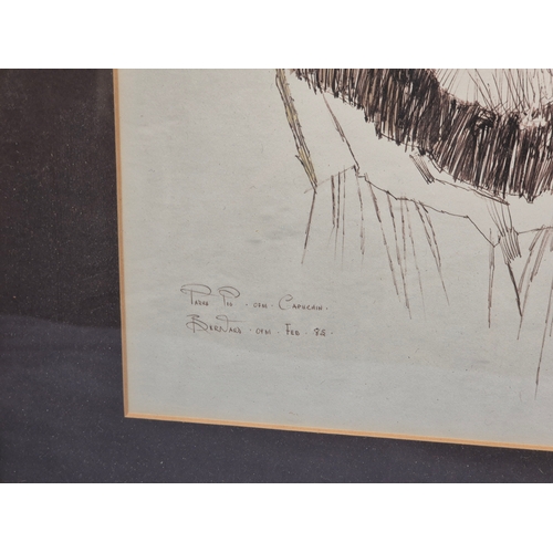 699 - Two Religious Drawings c.1980s, Both Signed and Dated