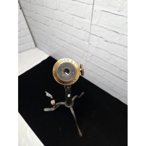 668J - An Antique Brass Telescope with Stand