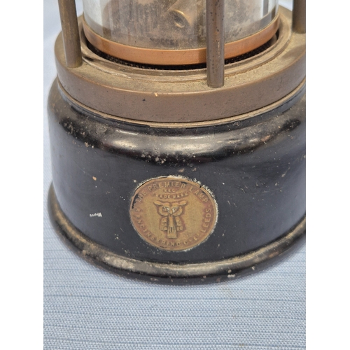668P - An Antique Premier Miner's Lamp