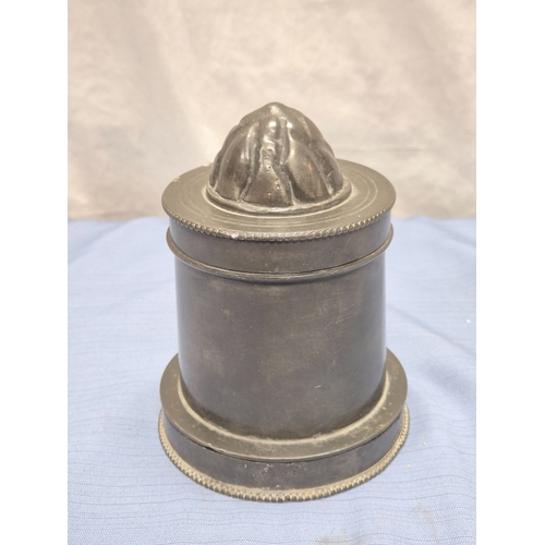 668Q - An Antique Pewter Ice Cream Mould c. 1870s