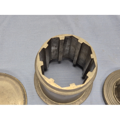 668Q - An Antique Pewter Ice Cream Mould c. 1870s