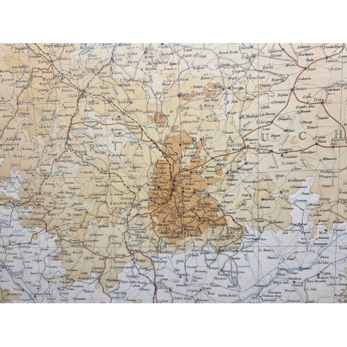 672 - A Vintage Road Map of Nigeria c. 1950 (approx 74cm x 61cm)