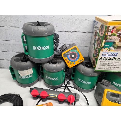 685 - A Collection of Hozelock Aquapod Garden Watering Systems