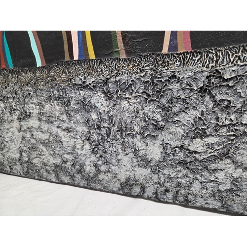 701 - An Abstract Oil on Canvas depicting Trees signed Brian Willey, 1998 and titled 'The Past' to rear (a... 