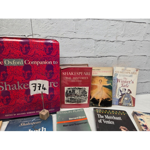 774 - A Collection of Books mostly relating to Shakespeare