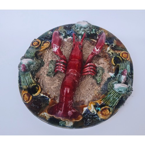 7 - Vintage Palissy Lobster Plate