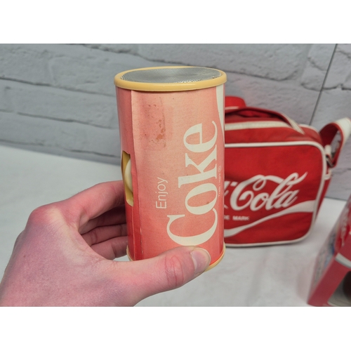 29 - A Collection of Vintage Coca Cola Memorabilia to include Dancing Coke Can in Original Box