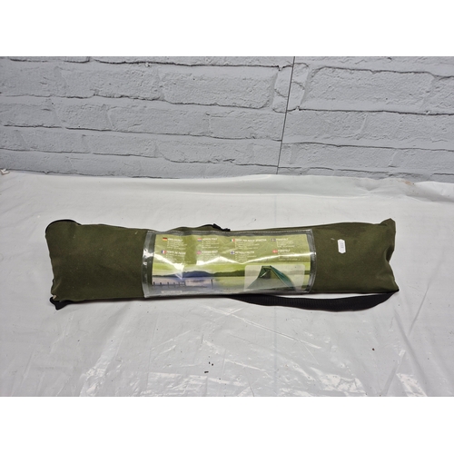 665C - A Fishing Tent to include Ventilation Flap, 2x Fillable sand Bags and Mesh Pocket