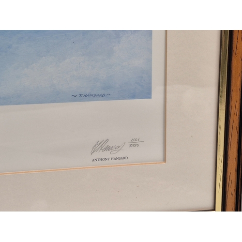 672E - Concorde & Red Arrows interest - a Signed Limited Edition Print by Anthony Hansard also signed by Ca... 