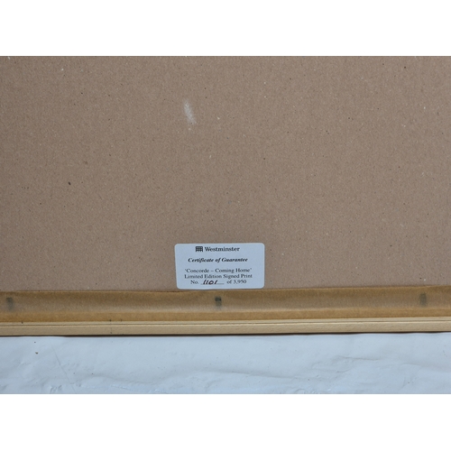 672E - Concorde & Red Arrows interest - a Signed Limited Edition Print by Anthony Hansard also signed by Ca... 