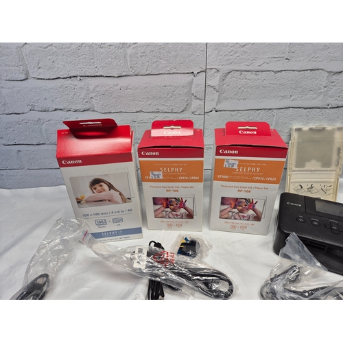 675D - Two Photo Printers - a Kodak EasyShare G610 and a Canon Selphy CP800 together with some Ink/Photo Pa... 