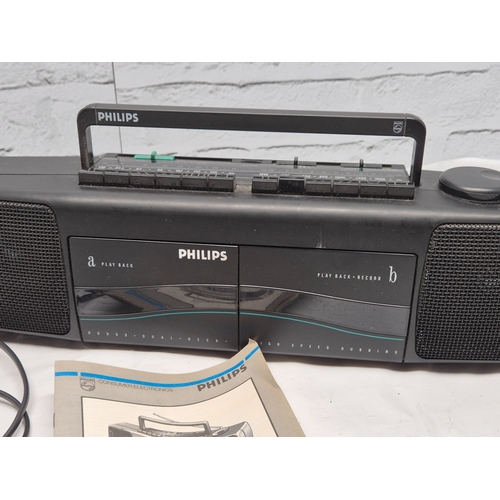 678E - A Vintage Philips Stereo Radio Casette Recorder