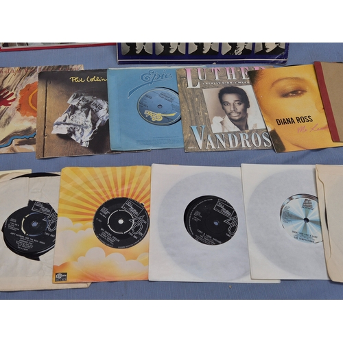 A Collection of Vinyl Records and 45 RPM Singles to include The Beatles ...