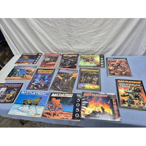 Collection of Battletech books including 