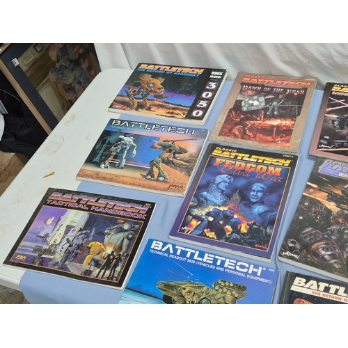 Collection of Battletech books including 