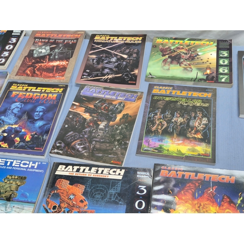 Collection of Battletech books including 
