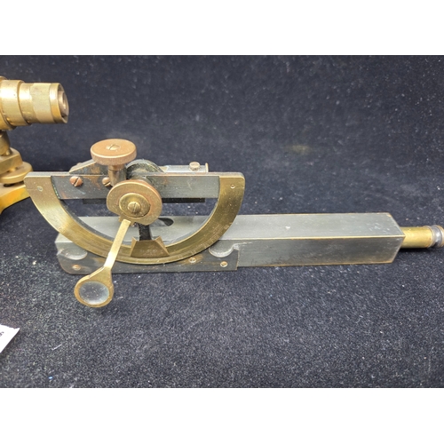 Collection of Antique brass scientific instruments, including a ...