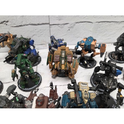 A Very Large Collection of Wizkid Mechwarrior Miniature Figurines